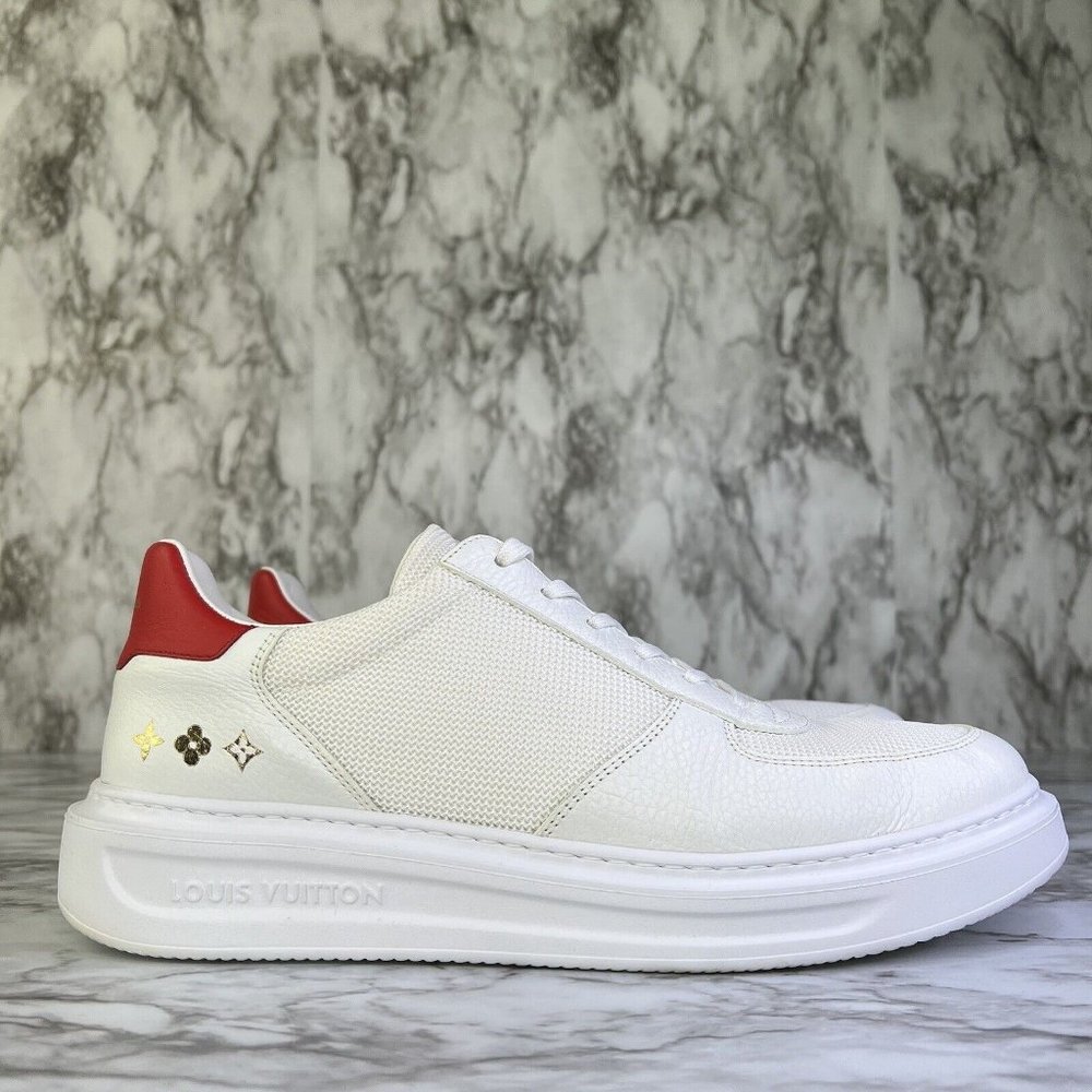 Louis Vuitton Beverly Hills Sneakers Shoes Men Size 9 LV Fits 10US Leather